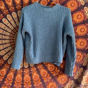 Soft Blue Knit Sweater
